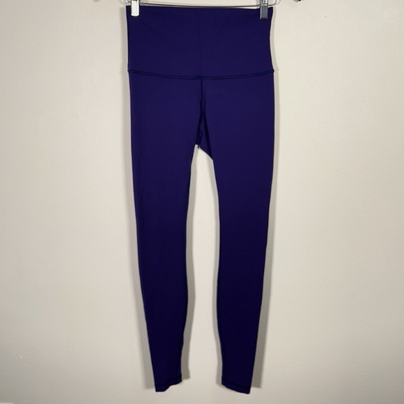 LULULEMON | WUNDER UNDER HIGH RISE BLACK GRAPE - Picture 4 of 12